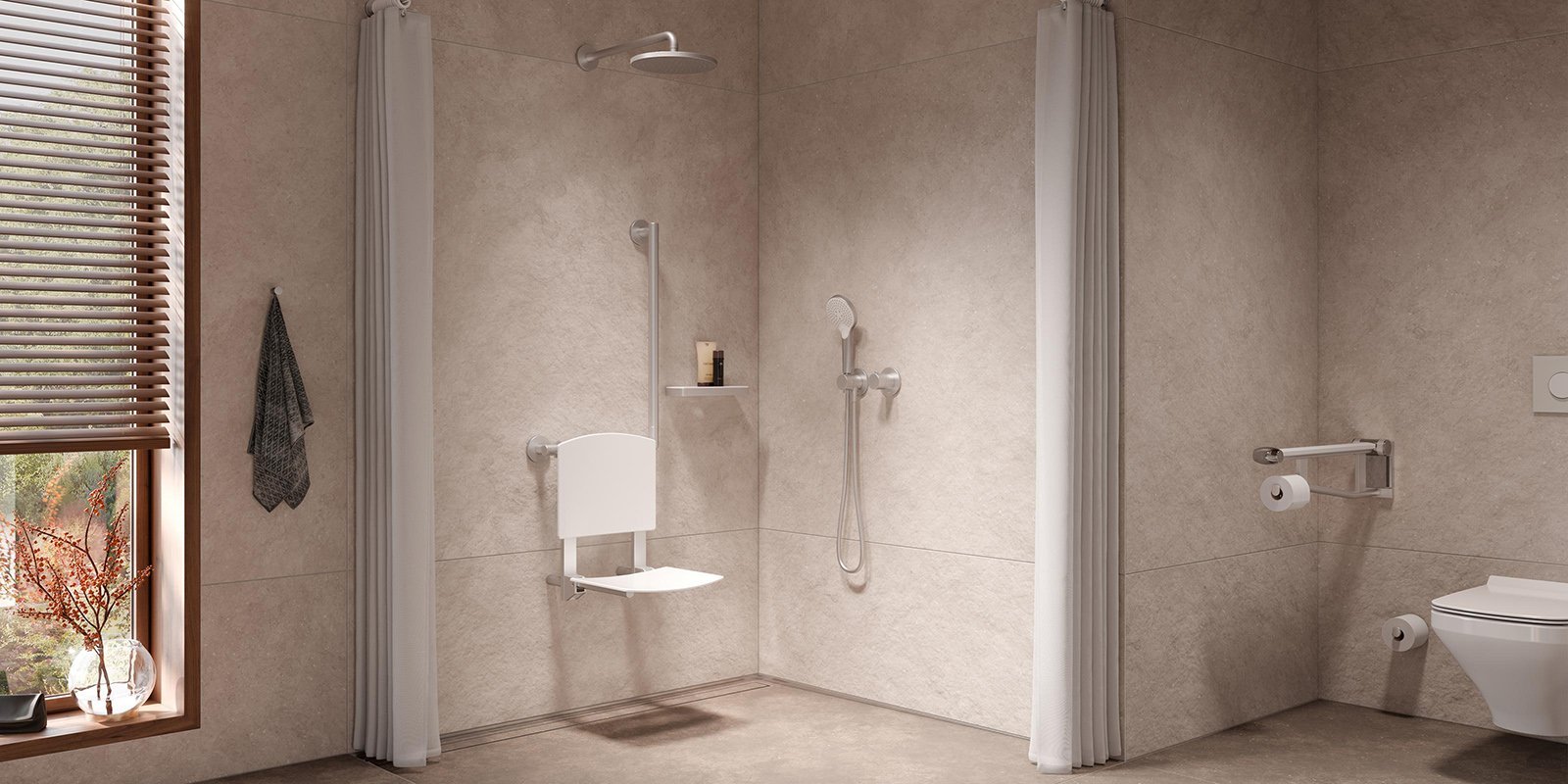 Ein barrierefreies Badezimmer